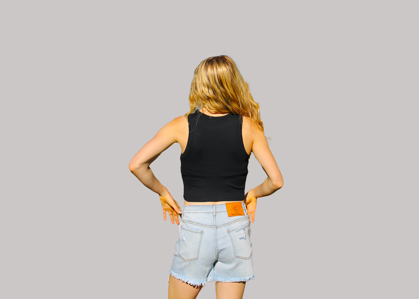 Black Thin Sleeve Crop Top Tee