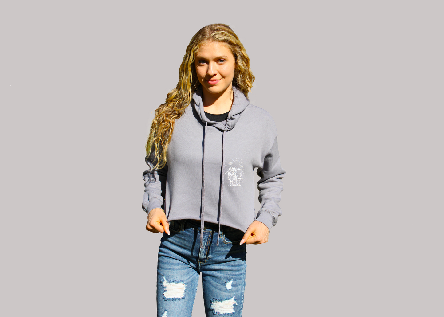 Storm Crop Tops Hoodie